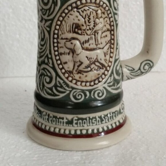 Vintage AVON Beer Stein Mug Cup Fishing Rainbow Trout English Setter 80s 1983 - Picture 10 of 10